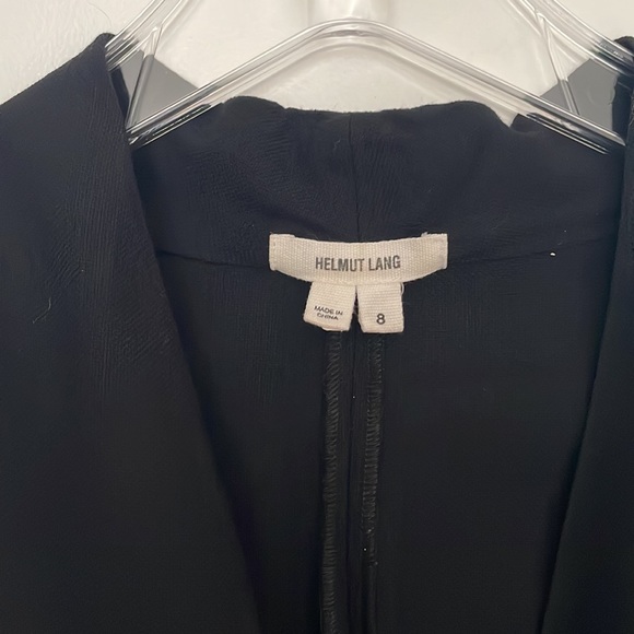 Helmut lang black drapey dress size 8 - Picture 2 of 7